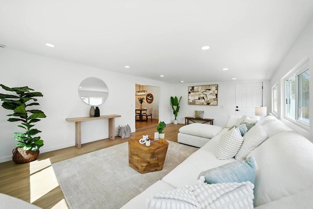 305 Spruce St, Chula Vista, CA 91911 - living area featuring recessed lighting and wood finished floors
