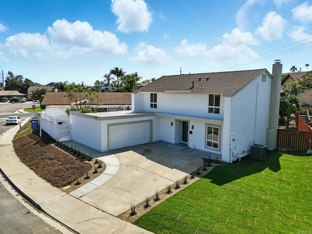 305 Spruce St, Chula Vista, CA 91911 - view of front of house featuring stucco siding, concrete driveway, roof with shingles, and an attached garage