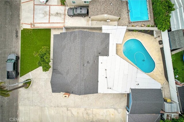 7803 Clive Ave, Whittier, CA 90606 - aerial view of a pool area