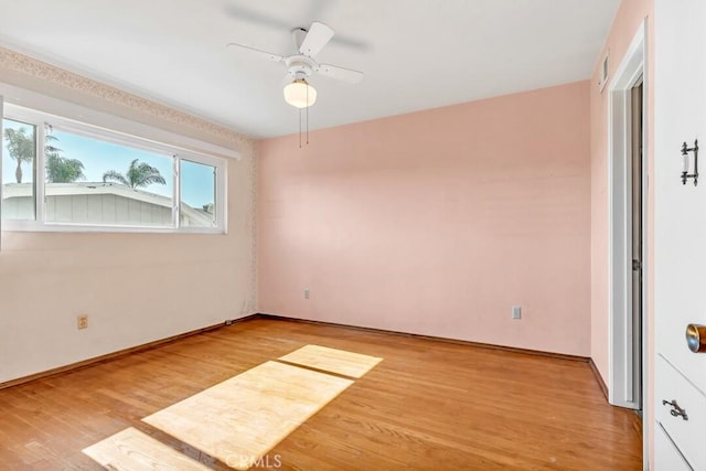 4760 73rd St, La Mesa, CA 91942 - unfurnished room featuring wood finished floors and a ceiling fan