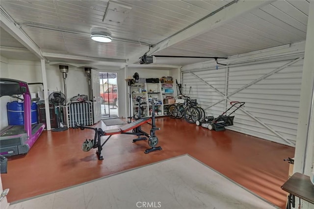 4519 Bresee Ave, Baldwin Park, CA 91706 - workout room featuring a garage