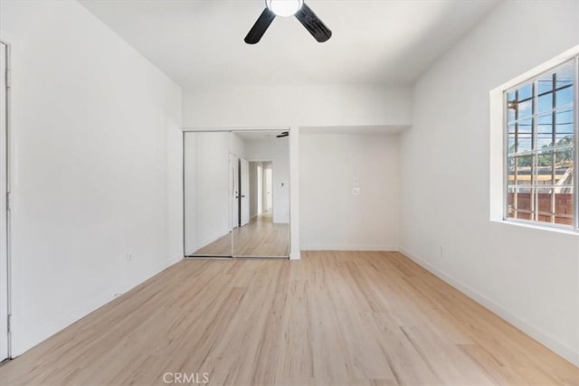 2018 W Martin Luther King Jr Blvd, Los Angeles, CA 90062 - empty room with wood finished floors and a ceiling fan