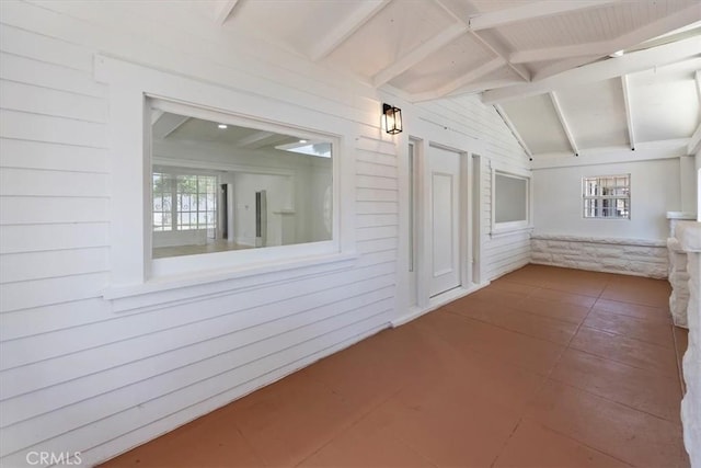 2018 W Martin Luther King Jr Blvd, Los Angeles, CA 90062 - hallway with wooden walls and tile patterned flooring