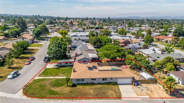 12995 Leith Way, Yucaipa, CA 92399 - aerial view of residential area with property parcel outlined