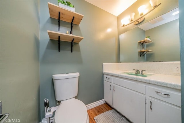 12995 Leith Way, Yucaipa, CA 92399 - bathroom with vanity and wood finished floors