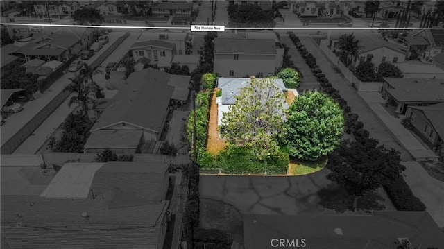 4134 Rio Hondo Ave, Rosemead, CA 91770 - aerial view of residential area with property boundaries highlighted