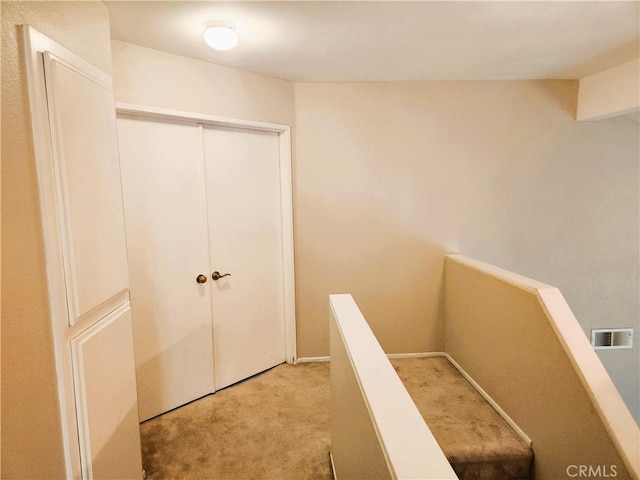 186 S Massachusetts St, Lake Elsinore, CA 92530 - hallway with an upstairs landing and light colored carpet