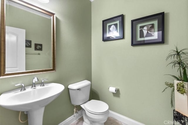 7145 Sunnyside Pl, Rancho Cucamonga, CA 91739 - half bathroom with baseboards and toilet