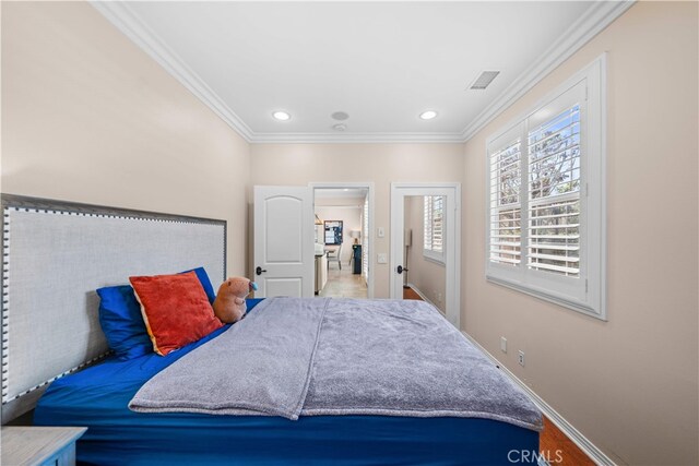 35 Twin Gables, Irvine, CA 92620 - bedroom featuring crown molding and recessed lighting