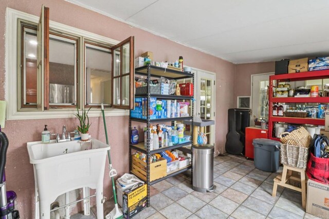 5070 Limerick Ave, Clairemont Mesa, CA 92117 - interior space with a sink and stone finish floors