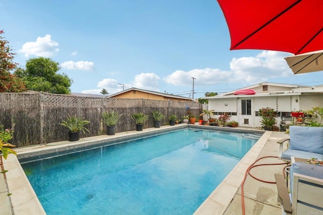 5070 Limerick Ave, Clairemont Mesa, CA 92117 - view of swimming pool featuring a fenced backyard and a patio area