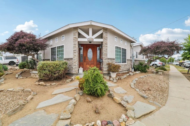 5070 Limerick Ave, Clairemont Mesa, CA 92117 - view of front facade featuring stucco siding and stone siding