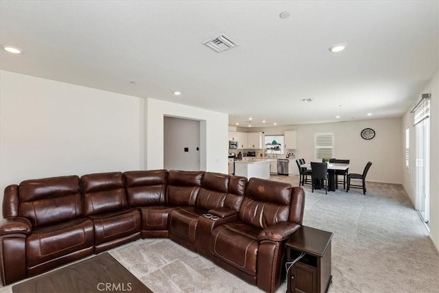 21288 Telegraph Rd, Riverside, CA 92507 - living area with light carpet, plenty of natural light, and recessed lighting