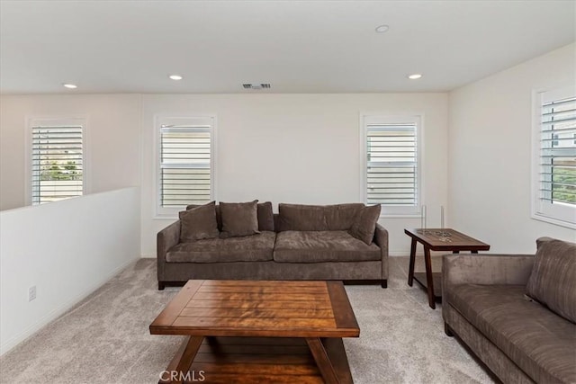 21288 Telegraph Rd, Riverside, CA 92507 - living room featuring light carpet and recessed lighting