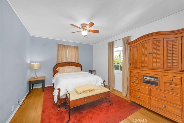 929 E Marshall Pl, Long Beach, CA 90807 - bedroom featuring wood finished floors and ceiling fan