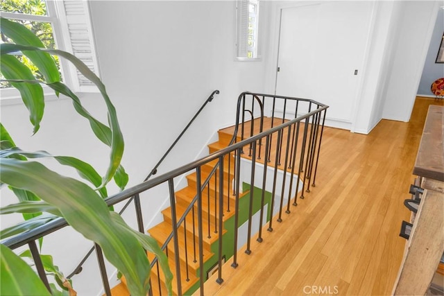 929 E Marshall Pl, Long Beach, CA 90807 - staircase with wood finished floors and healthy amount of natural light