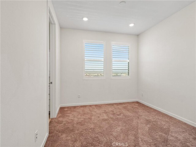 27148 Valley Oak Pl, Valencia, CA 91381 - carpeted empty room with baseboards and recessed lighting