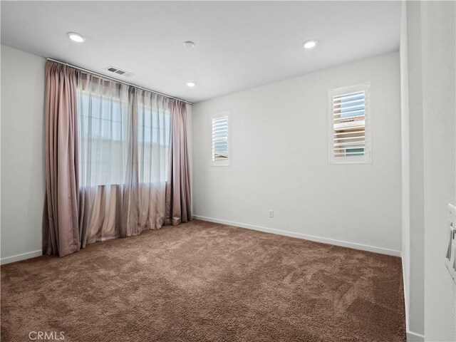 27148 Valley Oak Pl, Valencia, CA 91381 - unfurnished room with healthy amount of natural light, carpet, and recessed lighting