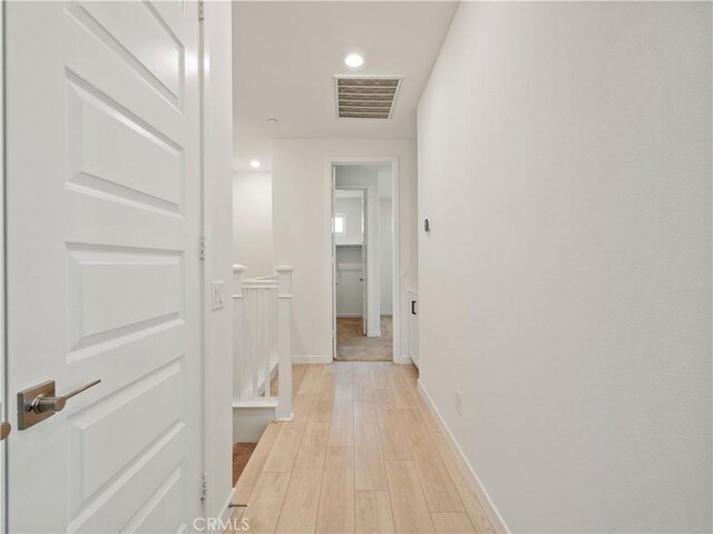 27148 Valley Oak Pl, Valencia, CA 91381 - hall featuring light wood-style floors and recessed lighting
