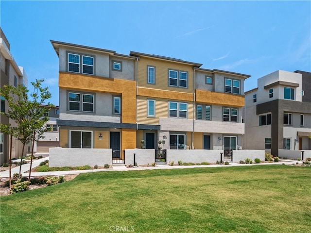 27148 Valley Oak Pl, Valencia, CA 91381 - view of front of property with stucco siding and a front lawn