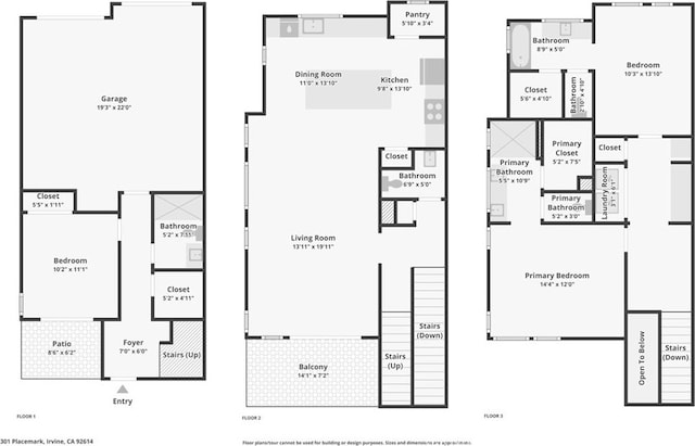 301 Placemark, Irvine, CA 92614 - view of property floor plan