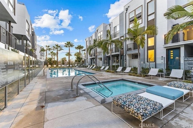301 Placemark, Irvine, CA 92614 - community pool with a hot tub and a patio area