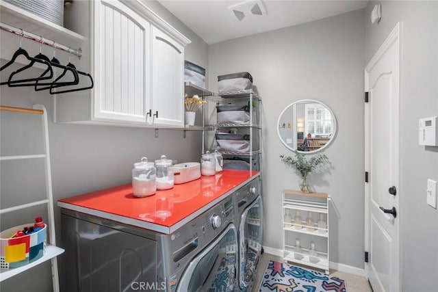 1012 Maggie Ln, Nipomo, CA 93444 - washroom featuring washer and dryer and cabinet space