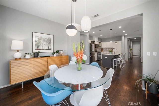 1012 Maggie Ln, Nipomo, CA 93444 - dining space with dark wood finished floors and recessed lighting