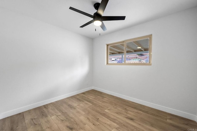 9121 Heatherdale St, Santee, CA 92071 - empty room featuring light wood-style flooring and a ceiling fan