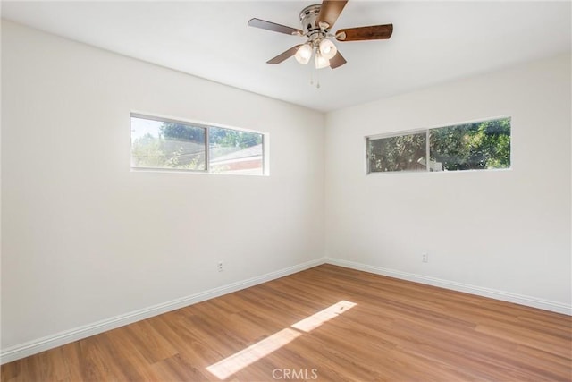 722 E 19th St, San Bernardino, CA 92404 - unfurnished room with light wood-style flooring and a ceiling fan