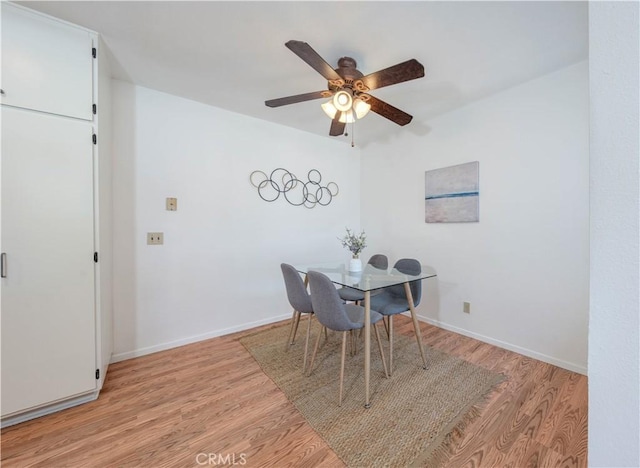 13801 Shirley St Unit 14, Garden Grove, CA 92843 - dining room featuring light wood-style flooring and a ceiling fan