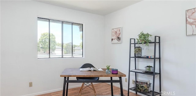 13801 Shirley St Unit 14, Garden Grove, CA 92843 - home office with wood finished floors and baseboards