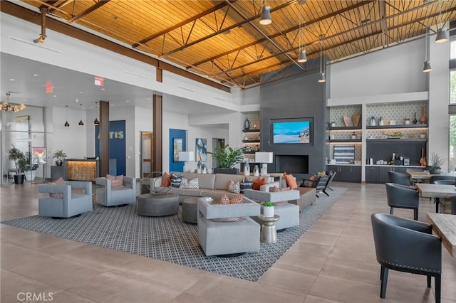 1649 Spring Run Ln, Beaumont, CA 92223 - living room featuring a high ceiling