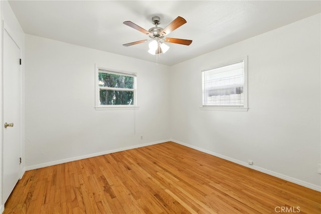 2723 57th St, Sacramento, CA 95817 - unfurnished room with light wood-style flooring and ceiling fan