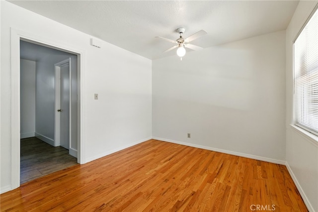 2723 57th St, Sacramento, CA 95817 - unfurnished room with a ceiling fan, light wood finished floors, and healthy amount of natural light