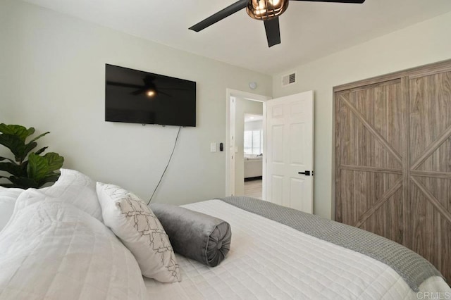 6127 Winchester St, San Diego, CA 92139 - bedroom with a ceiling fan