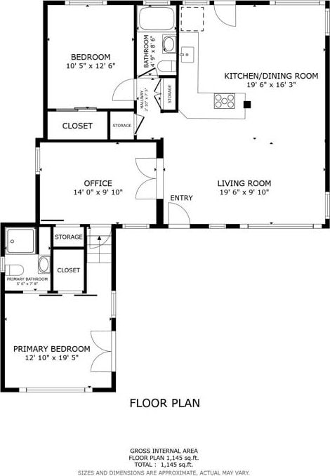 6127 Winchester St, San Diego, CA 92139 - view of home floor plan