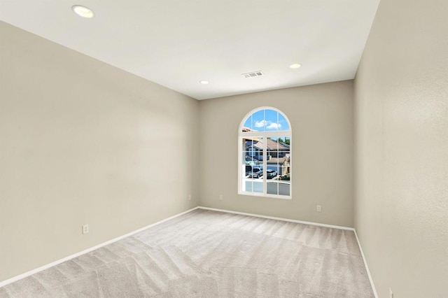 43883 Brookhaven Ct, Temecula, CA 92592 - spare room featuring light carpet and recessed lighting