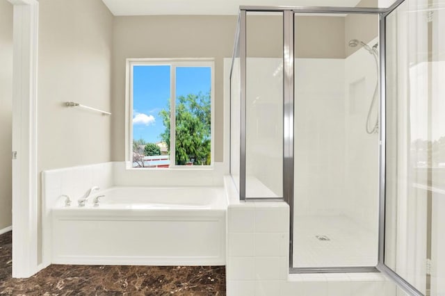 43883 Brookhaven Ct, Temecula, CA 92592 - bathroom with a bath and a stall shower