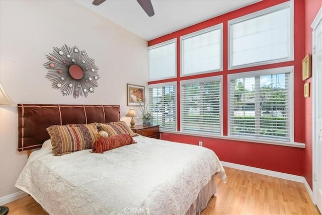 2374 Corydon Ave, Norco, CA 92860 - bedroom featuring light wood-type flooring and ceiling fan