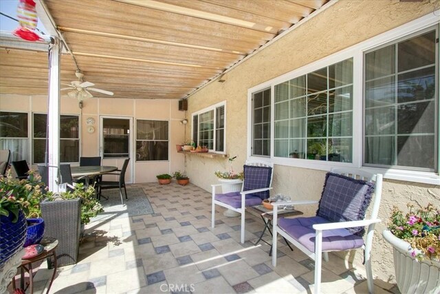 2374 Corydon Ave, Norco, CA 92860 - view of patio featuring ceiling fan