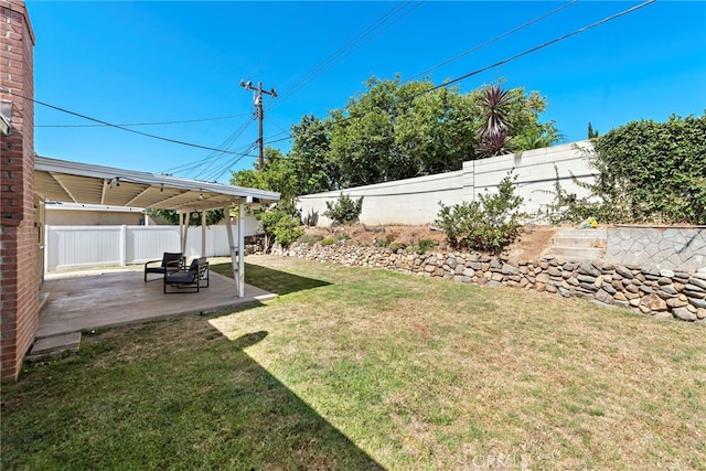 325 Sunrise St, Placentia, CA 92870 - fenced backyard with a patio area