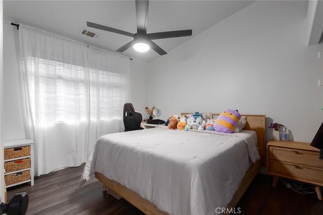 5027 Sleeping Indian Rd, Fallbrook, CA 92028 - bedroom with wood finished floors and ceiling fan