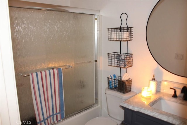31256 Firestone St, Temecula, CA 92591 - full bath featuring vanity and bath / shower combo with glass door