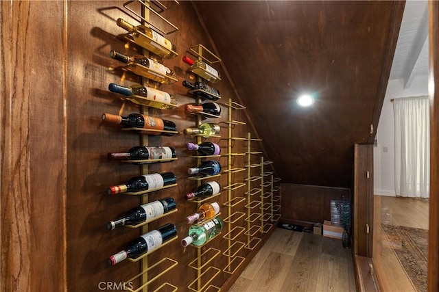 5825 Paseo De La Cumbre, Yorba Linda, CA 92887 - wine cellar with wood finished floors and lofted ceiling