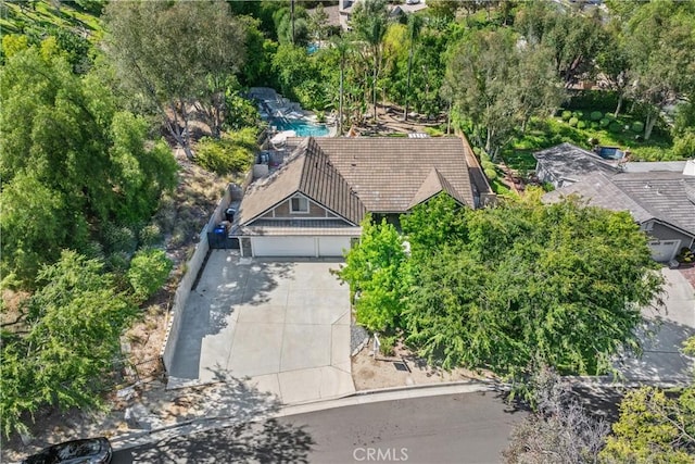 5825 Paseo De La Cumbre, Yorba Linda, CA 92887 - aerial view of property and surrounding area featuring a pool