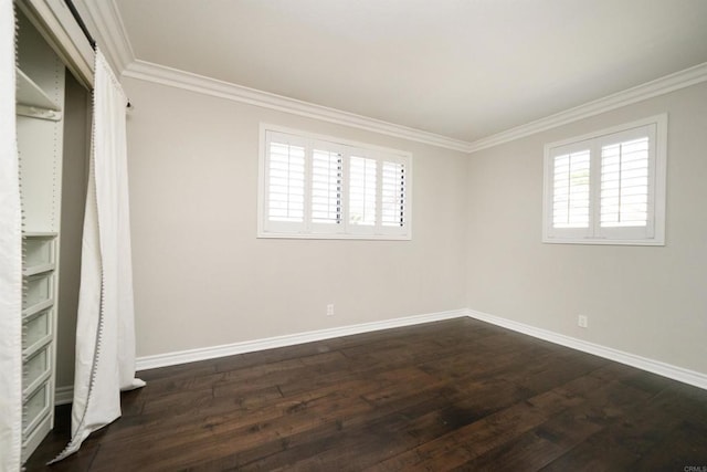 2044 Columbus Way, Vista, CA 92081 - unfurnished bedroom featuring ornamental molding and dark wood-style flooring