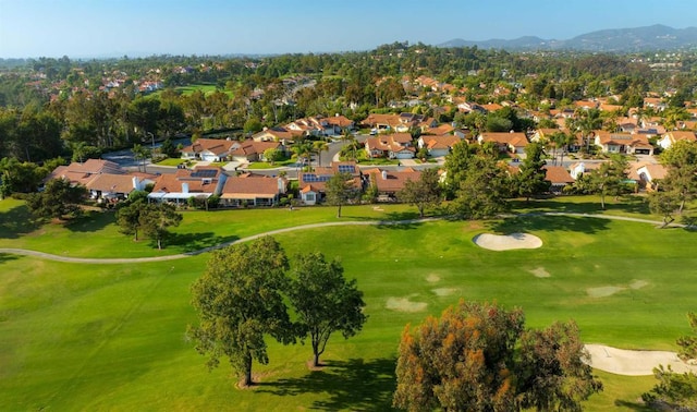 2044 Columbus Way, Vista, CA 92081 - aerial perspective of suburban area featuring a golf course and a mountain backdrop