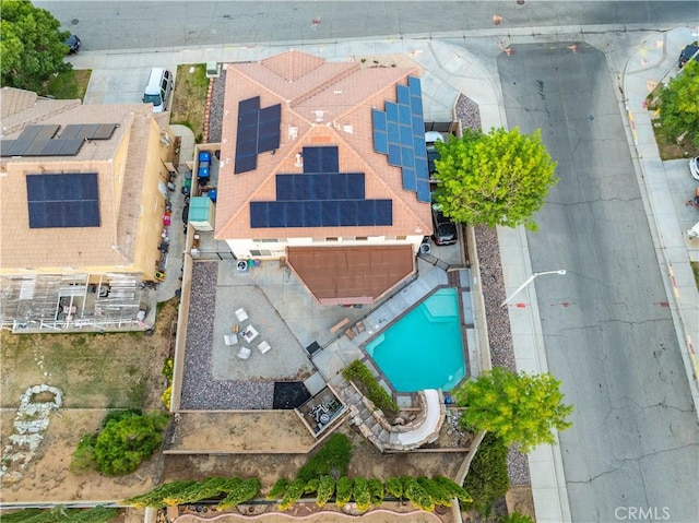 40209 Chelsea Ct, Palmdale, CA 93551 - aerial view of property and surrounding area featuring a pool