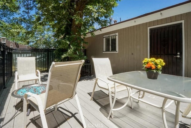 182 Darfo Dr, Crestline, CA 92325 - deck featuring outdoor dining area
